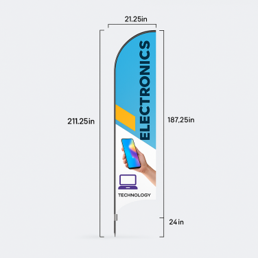 Feather Flag (X-Large 28" x 187")