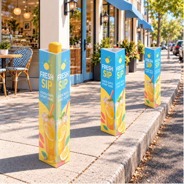 Triangular Bollard Signs Triangular Bollard Signs