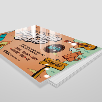 Crystal Lamination 3/16" Coroplast Board