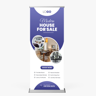 Deluxe Retractable Stand - 33" x 81"