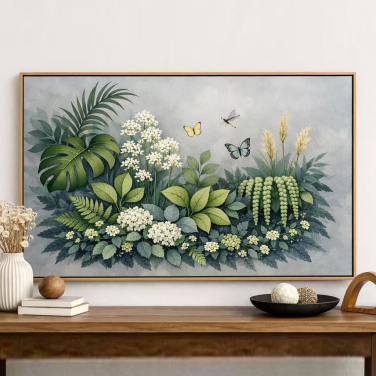 Pine Wood Framed Wall Art