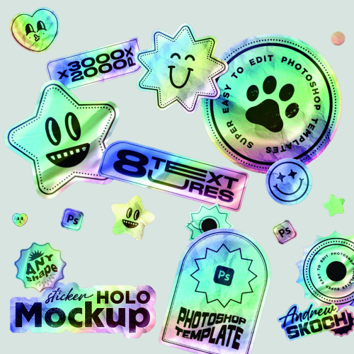 KISS-CUT Holographic Stickers