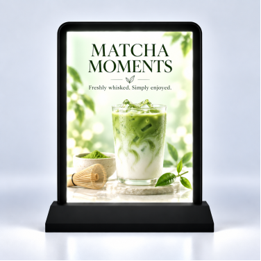 Tabletop LED Signs (8.5" x 11") Black