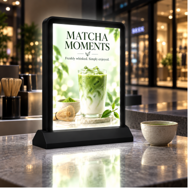 Tabletop LED Signs (8.5" x 11") Black