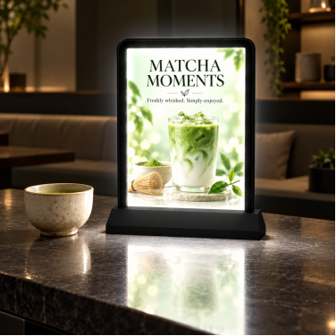 Tabletop LED Signs (8.5" x 11") Black