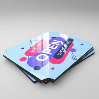 Crystal Lamination Contour Cut 1/8" PVC Board