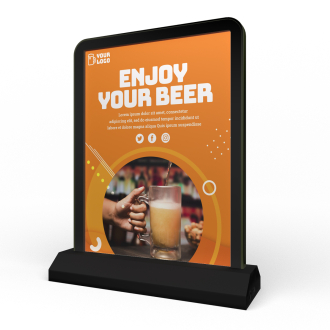 Tabletop LED Signs (5.5" x 8.5")BLACK