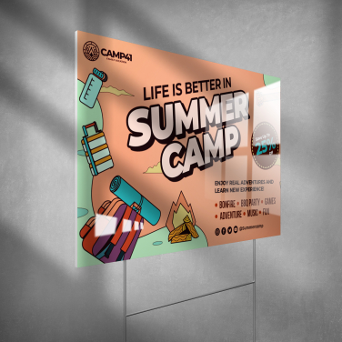 Crystal Lamination 3/16" Coroplast Board