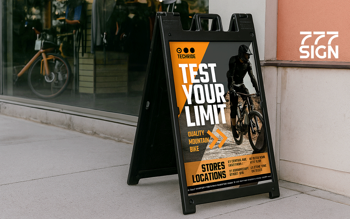 Custom A-Frame Signs for Outdoor Advertising | Portable Sidewalk Sign Solutions