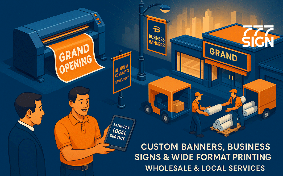 Custom Banners, Business Signs & Wide Format Printing Solutions | Wholesale & Local Services