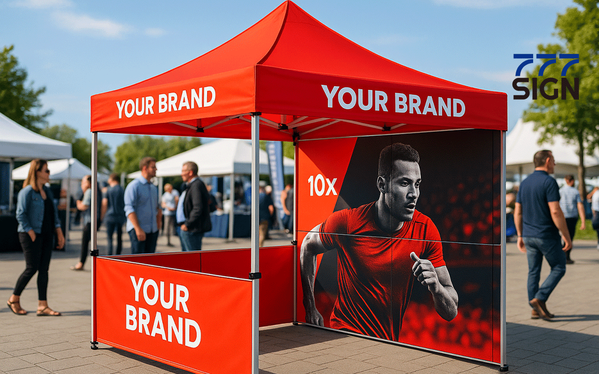 Custom Branded Canopy Tents | 777Sign Outdoor Event Marketing Canopy Solutions