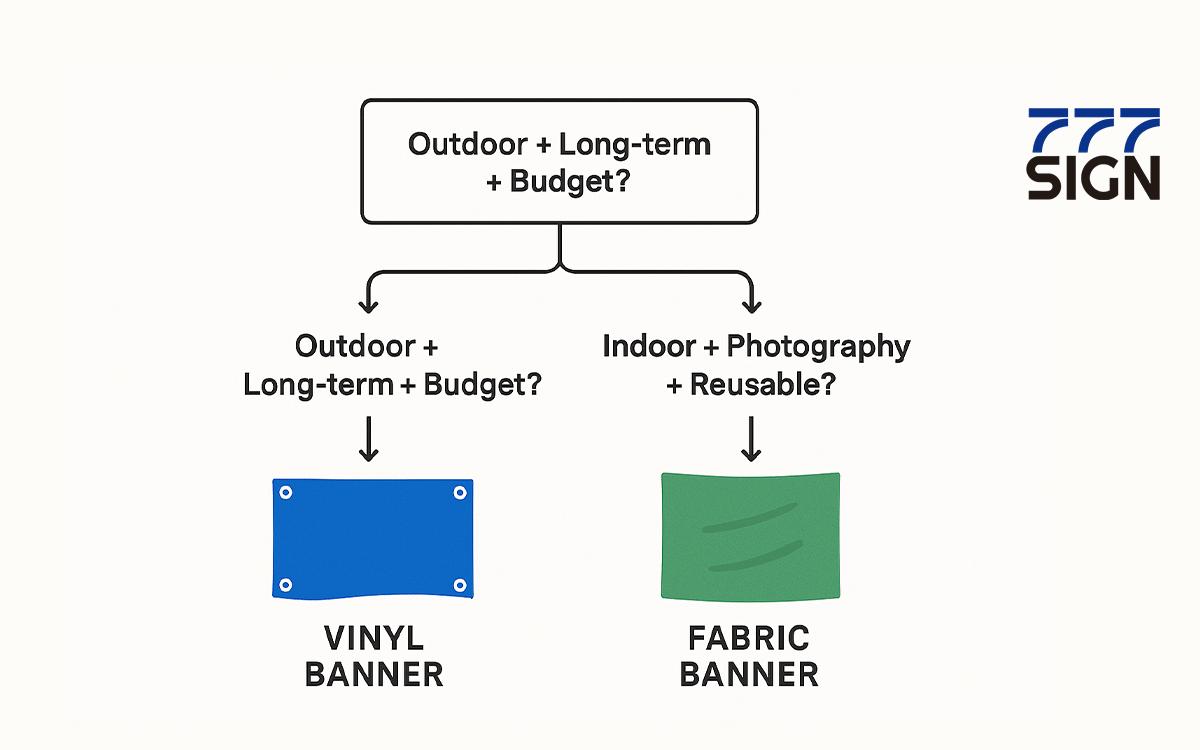 Vinyl vs Fabric Banners: Outdoor/Indoor Application Guide and Purchase Comparison【2025 Latest】​