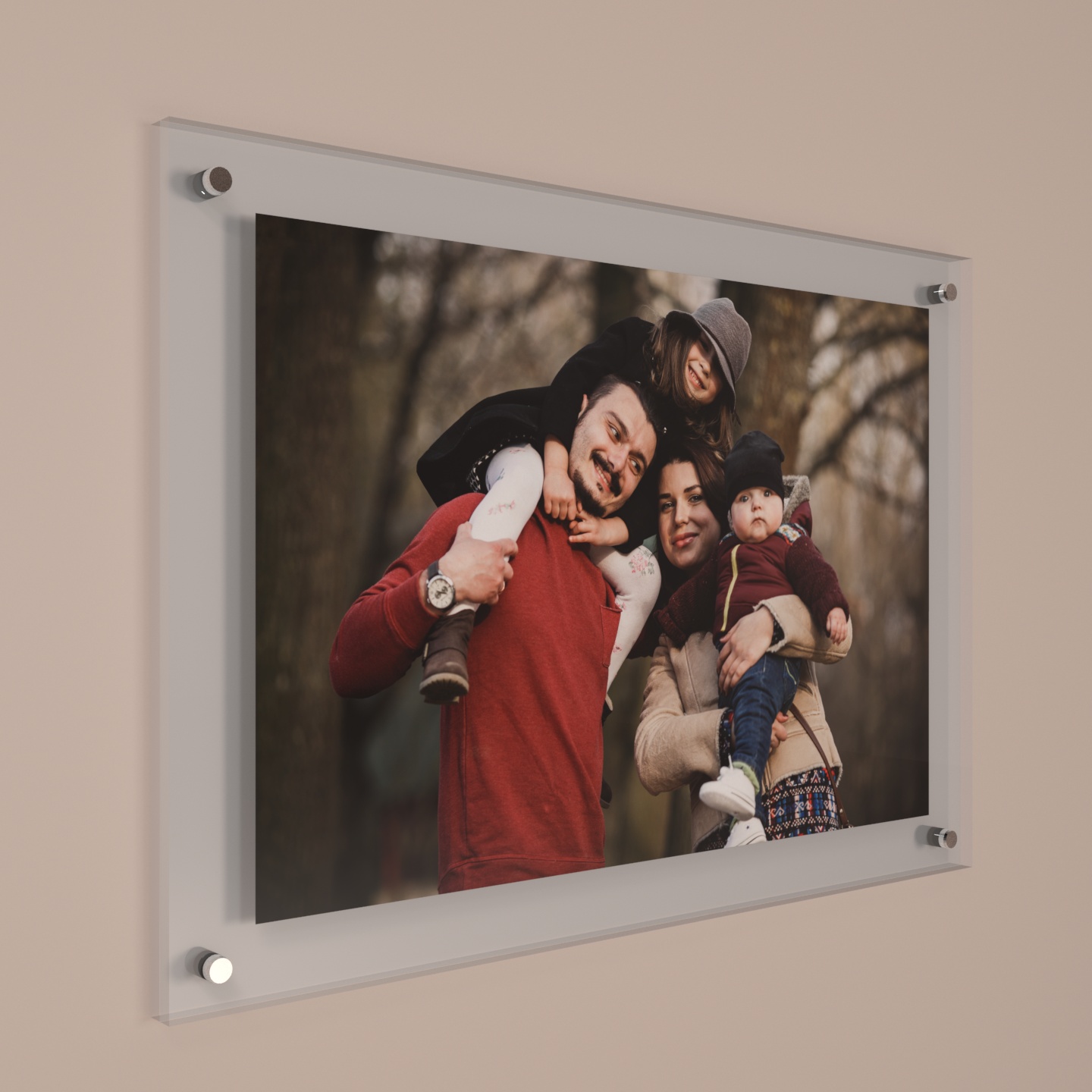 18 x 24 Poster Size Wall Mount Clear Acrylic Sign Frame with Standoff  Hardware and Magnets