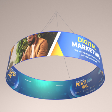 Round Trade Show Hanging Sign (small)
