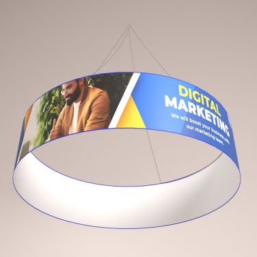 Round Trade Show Hanging Sign (Large)