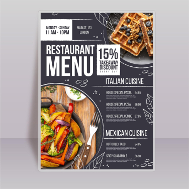 Laminated Menu (vertical)