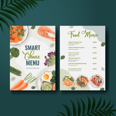 PVC Menu (vertical)