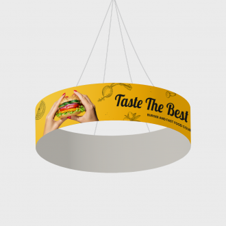 Round Trade Show Hanging Sign (Large)