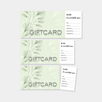 Tearoff Post Cards Horizontal (6" x 2")