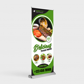 Deluxe Retractable Stand - 33" x 81"