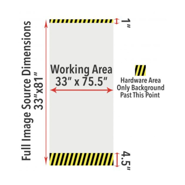 Double Foot Retractable - 33" x 81" 