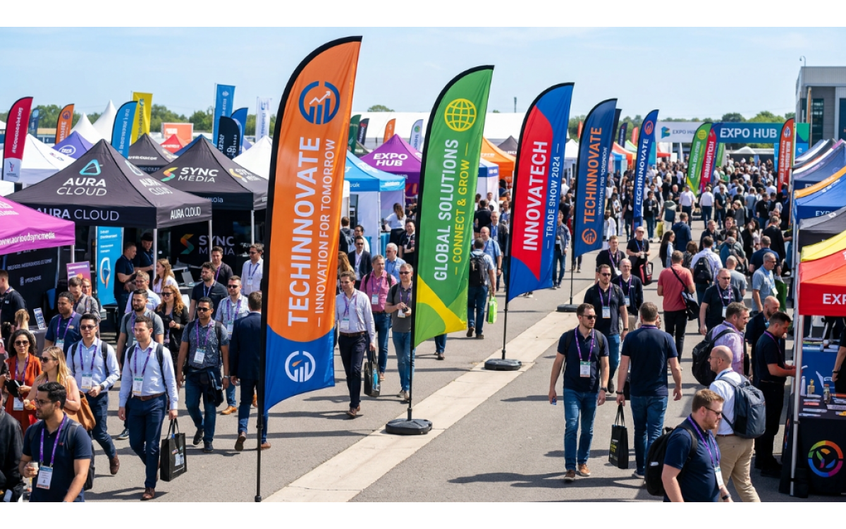 15ft Custom Double Sided Feather Flags: Wholesale & Drop Ship