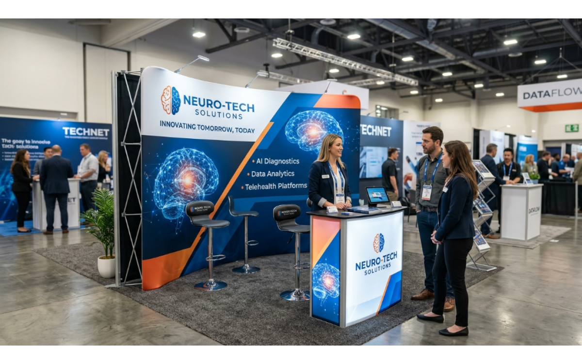 Wholesale 10ft Curved Tension Fabric Display for Trade Shows