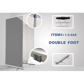 Adjustable Double-Foot Retractable-33" x 81"-(10pcs in box) STAND ONLY